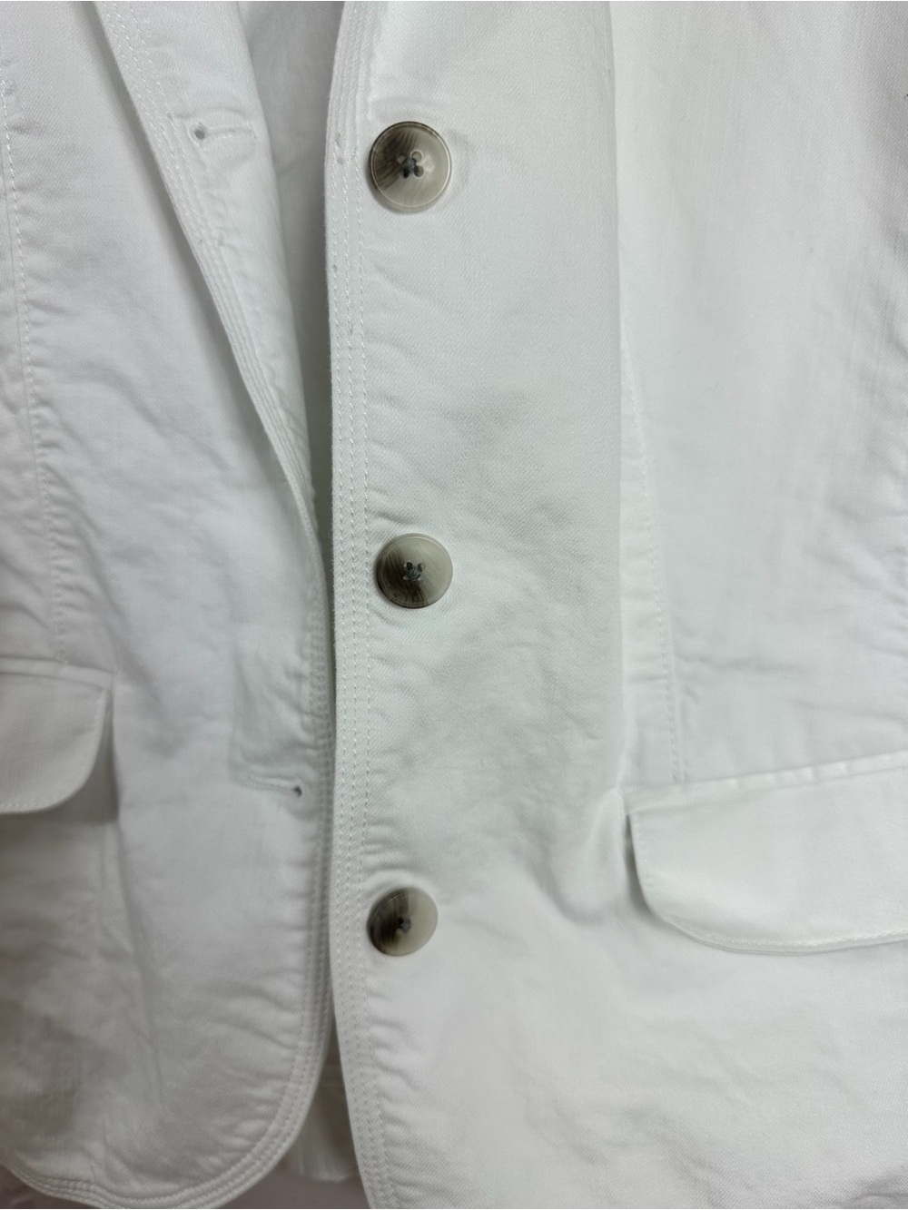 L.L. Bean White Women's Casual Tailored Blazer - Picture 3 of 7